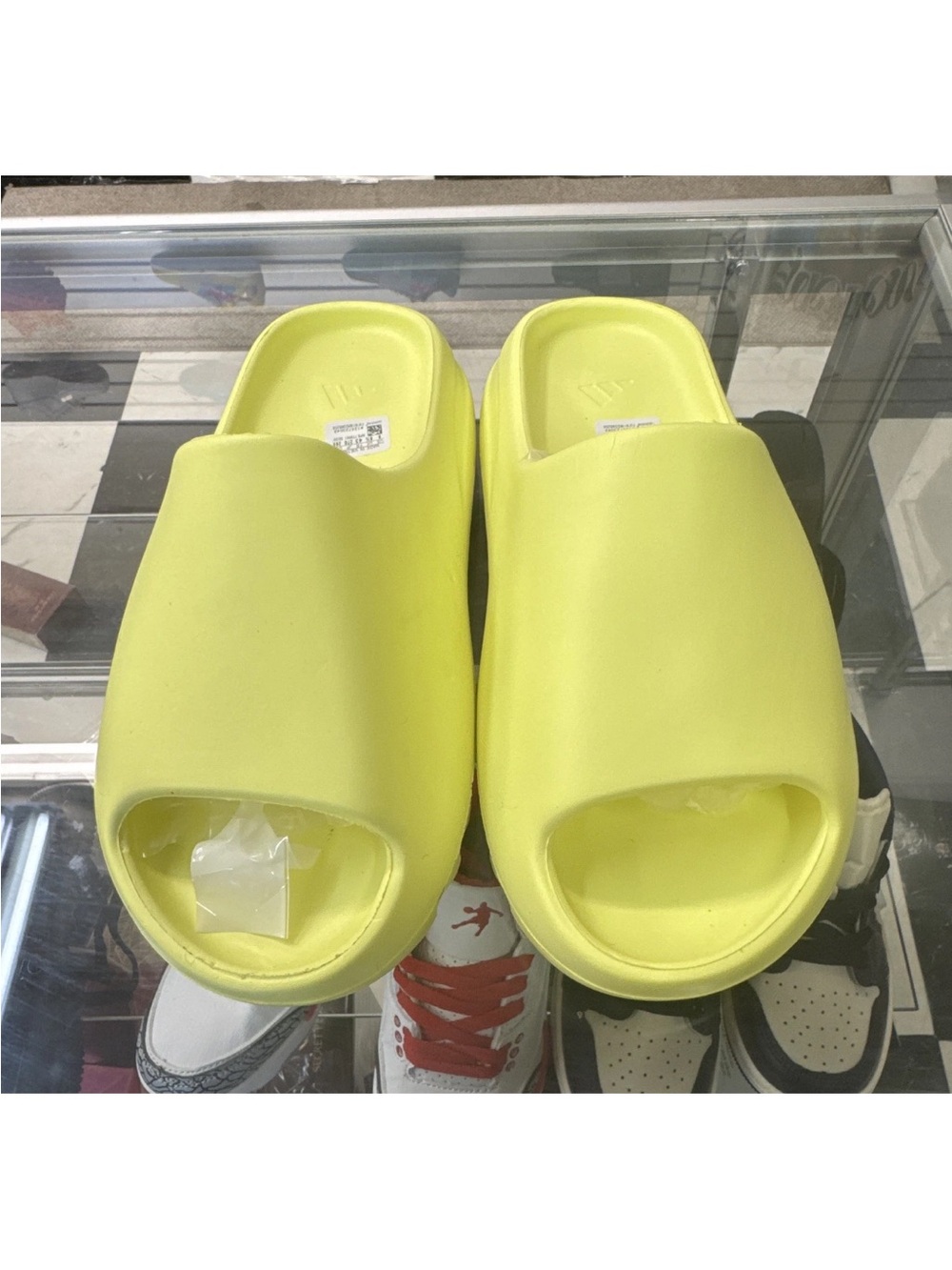 adidas Women’s Slide Sandals in Bright Yellow